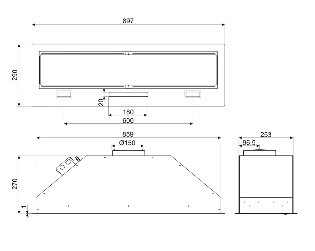 Campana Integrada SMEG KSG9P4X