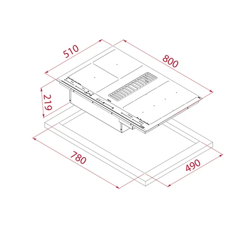 Parrila Teka Vitro Maestro AFF 87601 MST BK