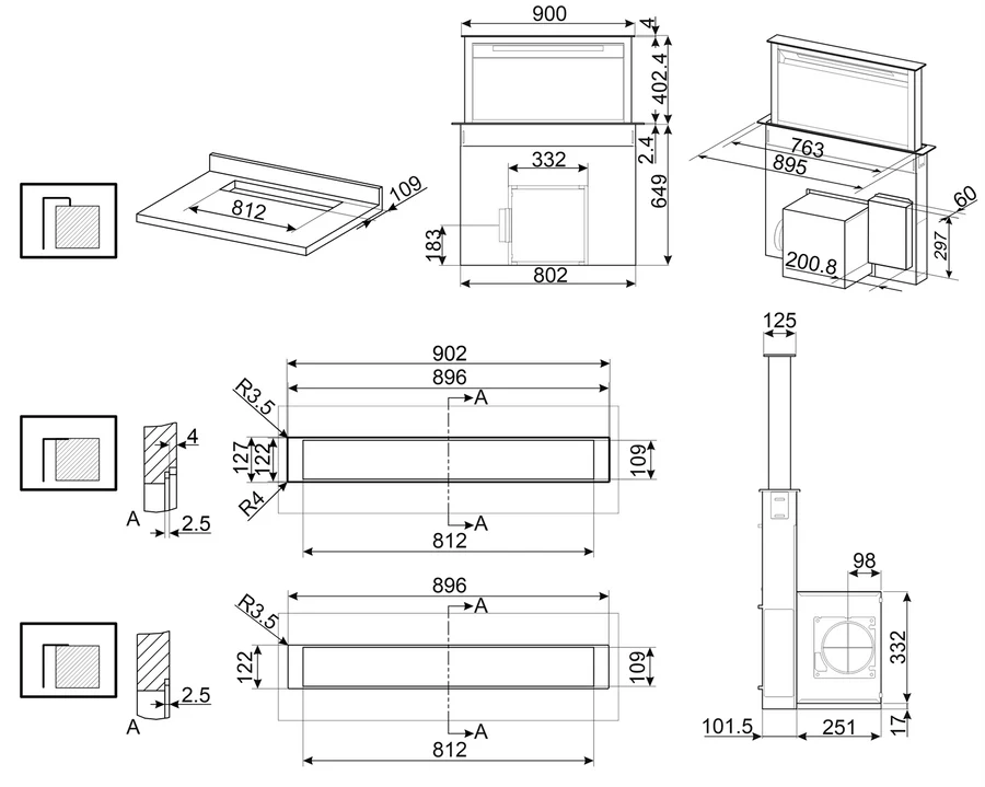Campana Down Draft KDD90CNE