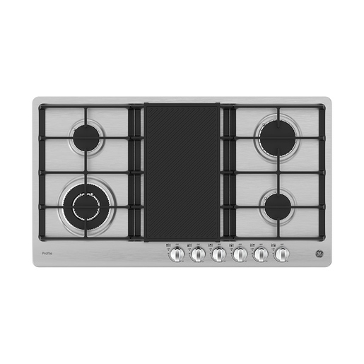 Parrilla a Gas de 90 cm Empotrable de Acero Inoxidable GE PROFILE PGP96KMTI0