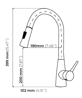 EC-108 Mezcladora Extraíble ECLIPSE INOX EKITCHEN 