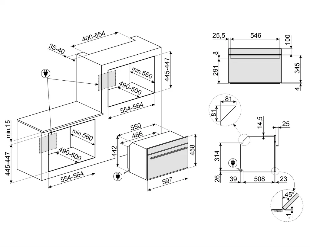 Horno de Microondas SMEG SO4101M0B3K