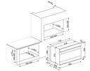 Horno de gas Smeg SF9300GVXK1