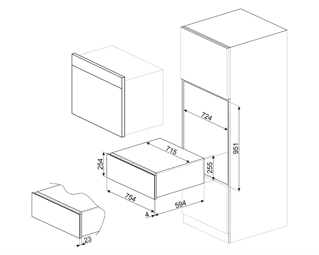 Cajon Térmico Smeg CPRU330X