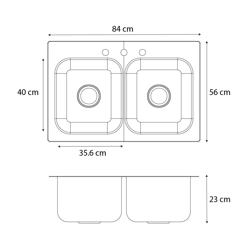 Fregadero de Acero Inoxidable EB TÉCNICA N33229