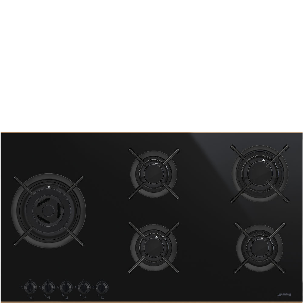 Smeg - Parrilla de gas Dolce Stil Novo 90 cm