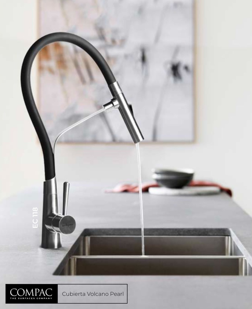 Mezcladora Extraible Eclipse Inox